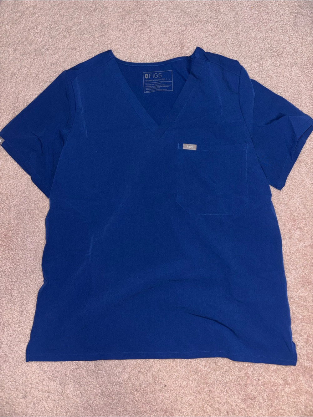 FIGS Blue Scrub Top